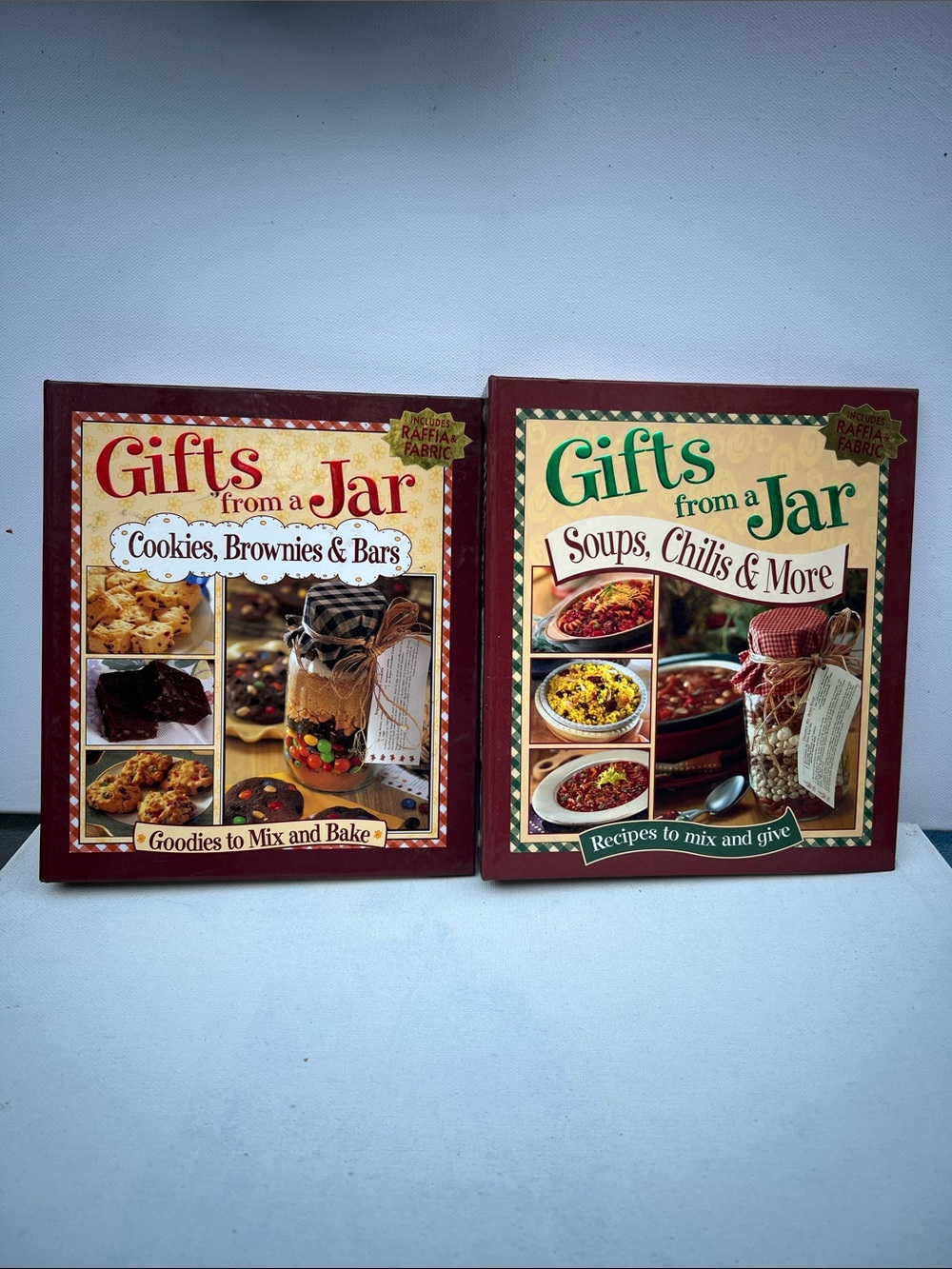 Gifts from a jar Cookbook Set - Cookies, Brownies Bars Soups, Chilis, vintage